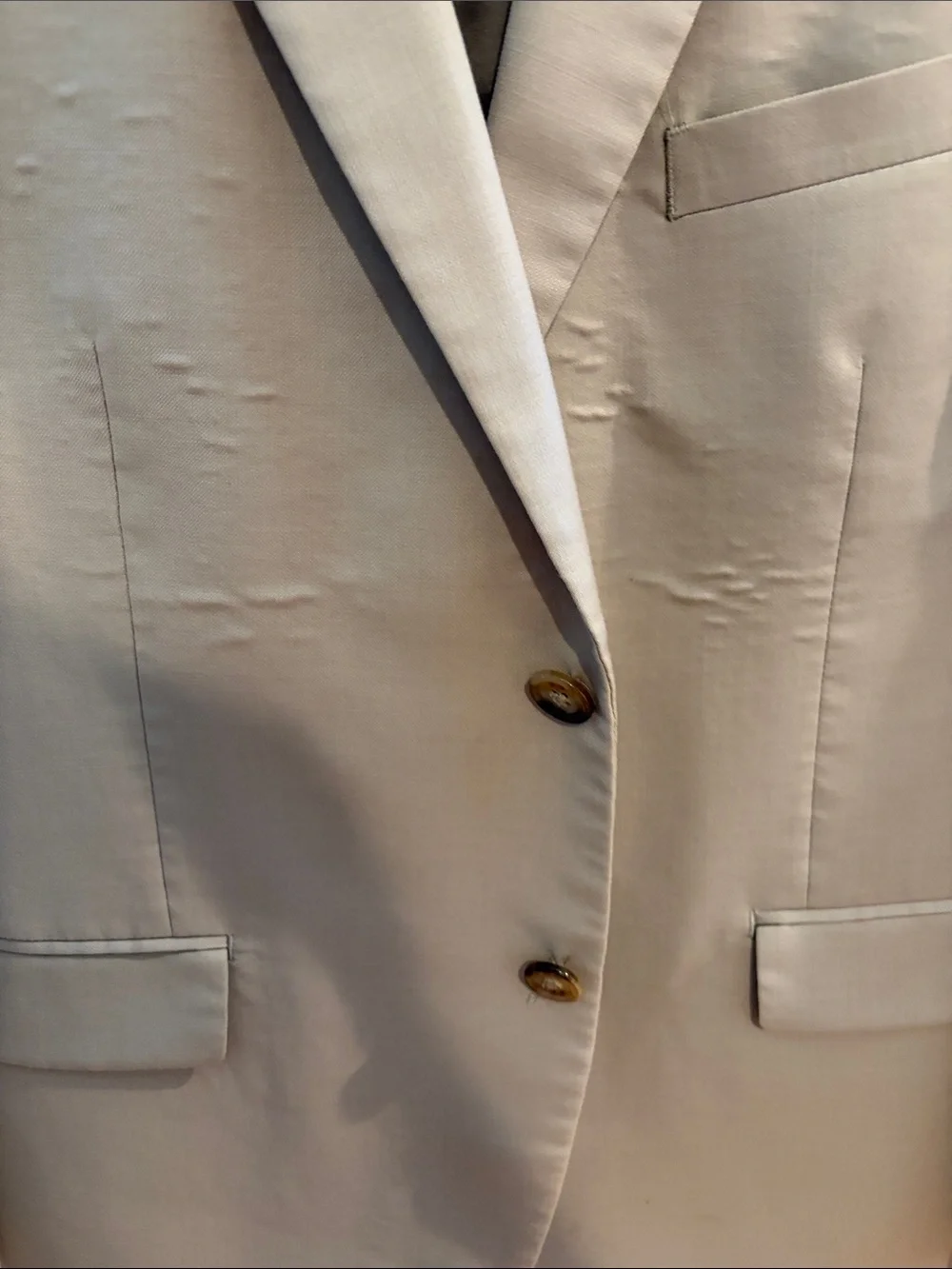 Ralph Lauren Tan Single-Breasted Blazer